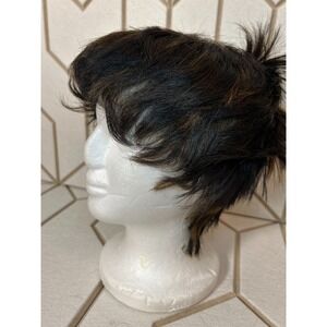 Bobbi Boss Midway Short Brown Highlight Wig Layered Synthetic Natural Look